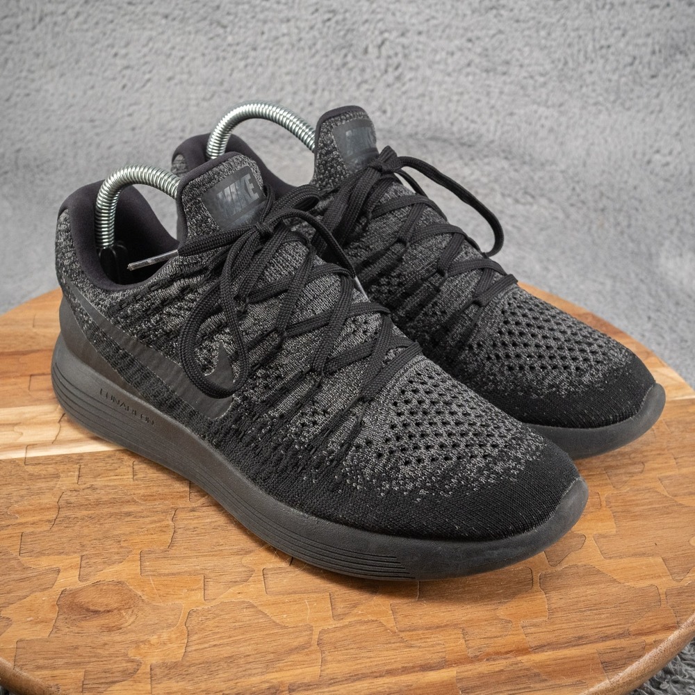 Nike Lunarepic‎ Low Flyknit 2 Women's Running Shoes Black/Gray 863780-004 Size 9